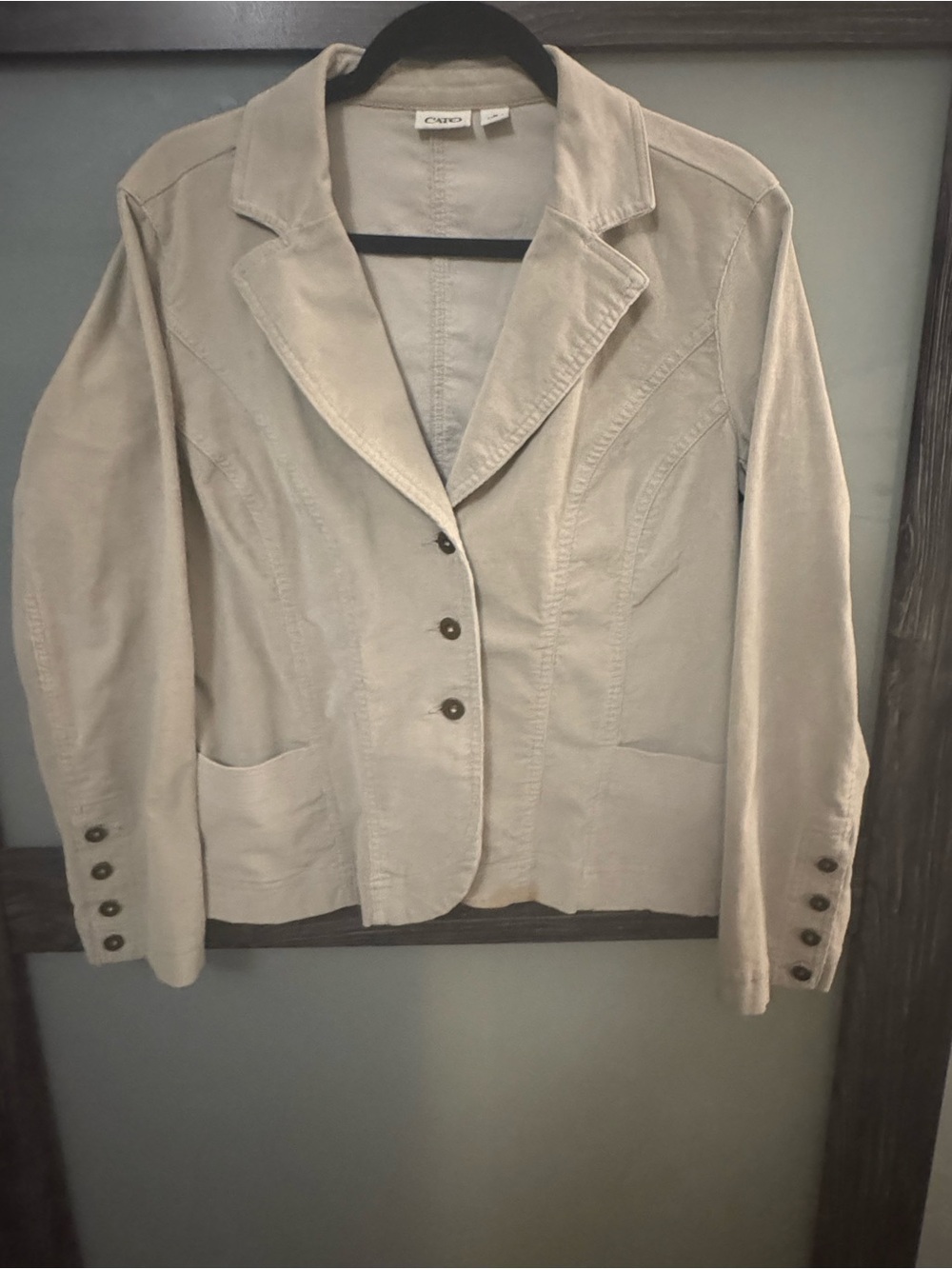 Cato Light Beige Corduroy Jacket